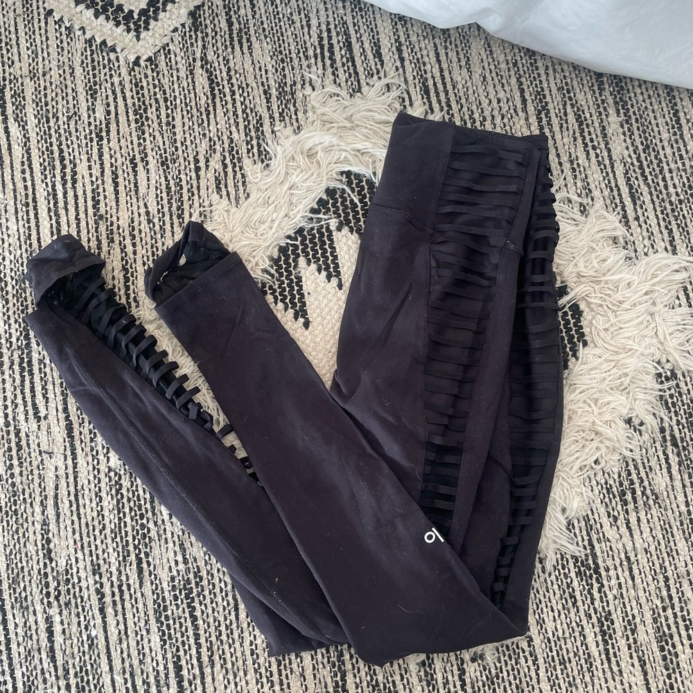 Airbrush mesh side leggings